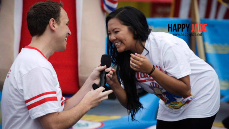 Joey Chestnut Married happy jade