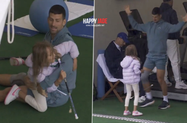 Novak Djokovic Daughter happy jade